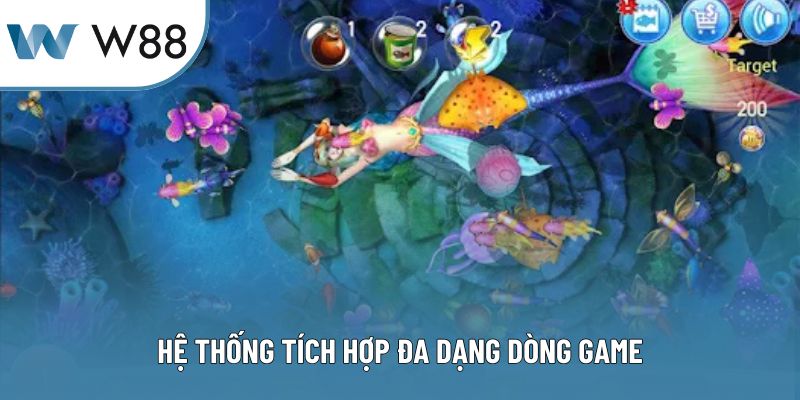 Hệ thống tích hợp đa dạng dòng game